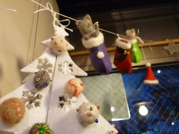 猫毛祭りクリスマスツリーオーナメント♪
