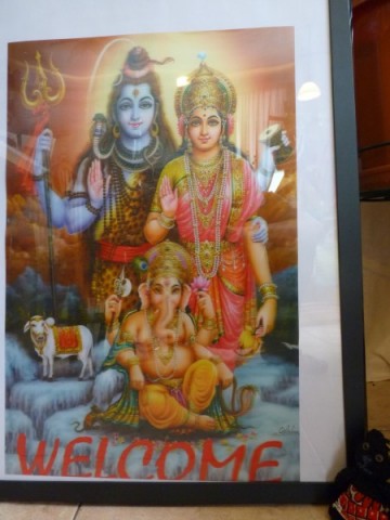 インドの神様3Dポスター: シヴァファミリー