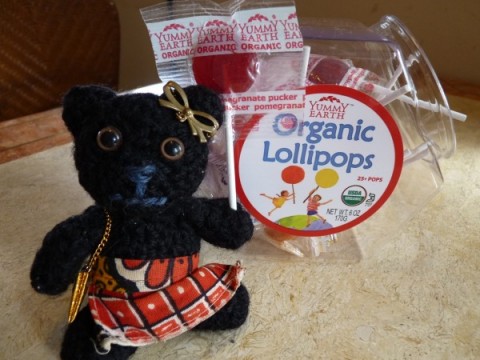 organic lollipops 棒付キャンディー 