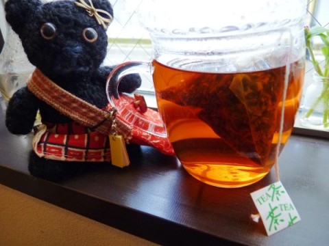 宇治の紅茶ティーバッグも蒸らして美味しい♪