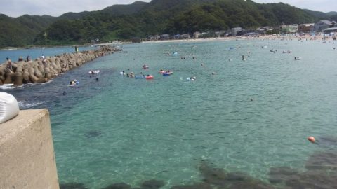 竹野浜の海水浴場